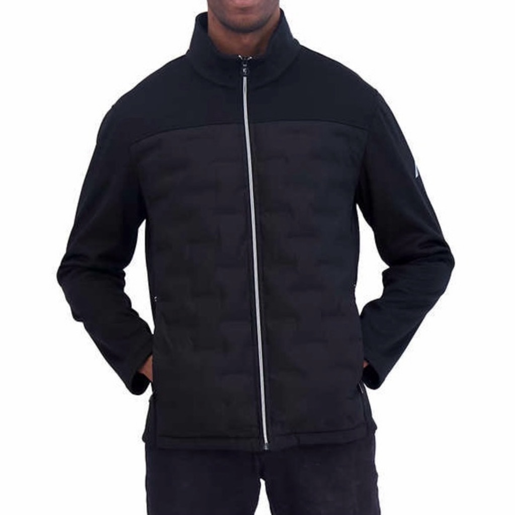 Nautica Mens Mixed Media Jacket Water Resistant